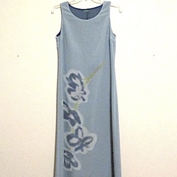 VTG Sheer Maxi Dress by United Colors of Benetton - Picture 1 of 8